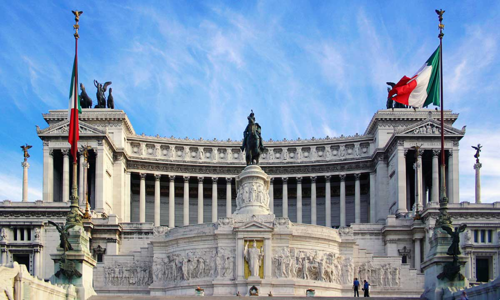 Altare della Patria, veduta anteriore.