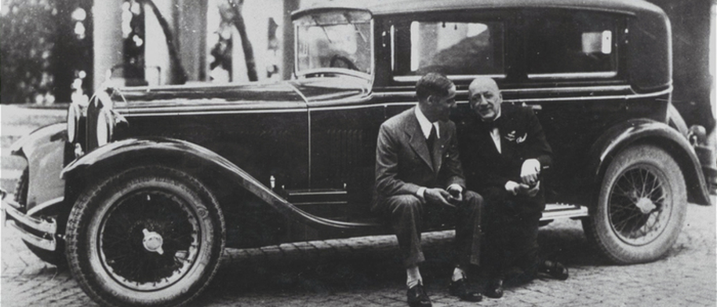 Gabriele D'Annunzio e la sua automobile